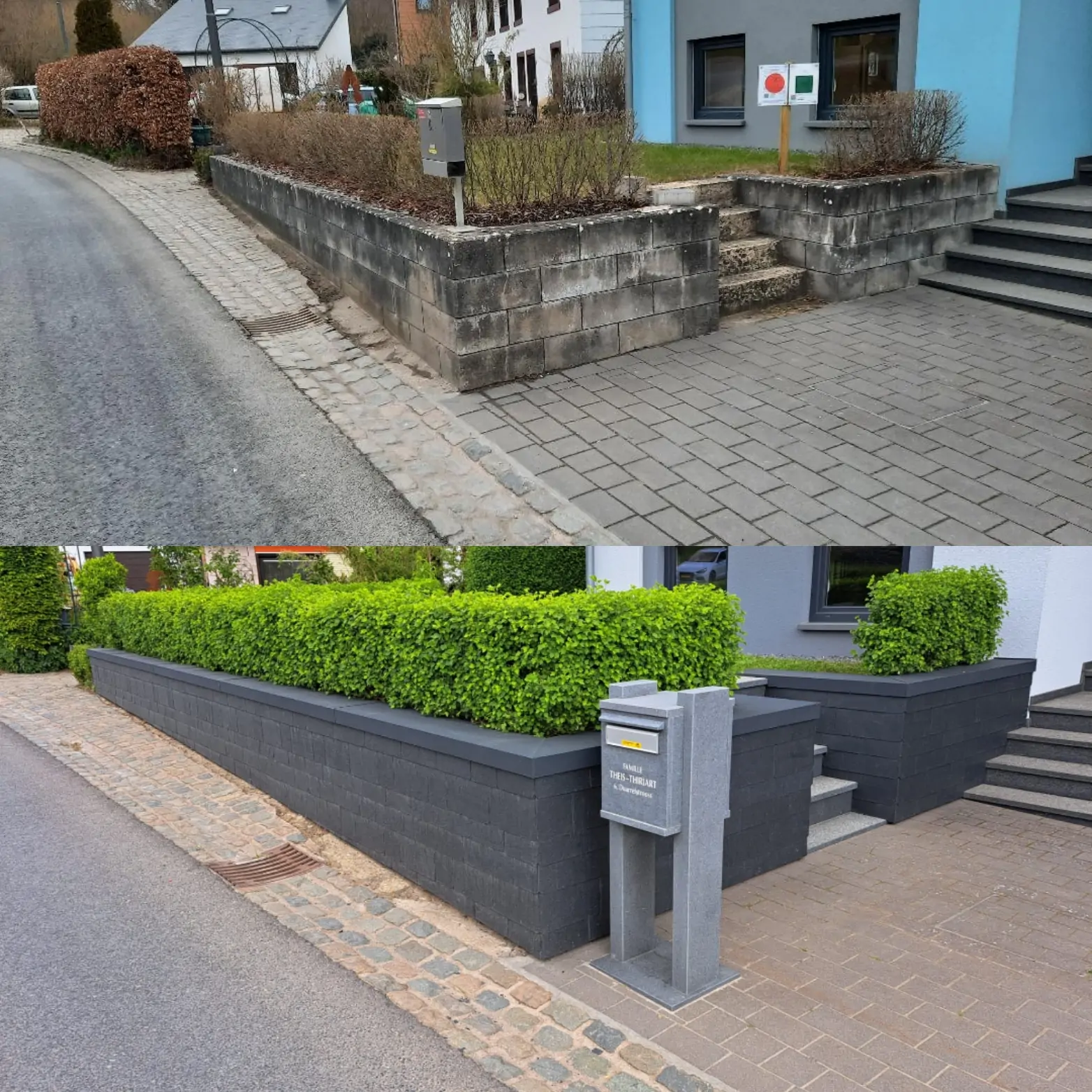 Vorher nachher Theis Marco Fassade